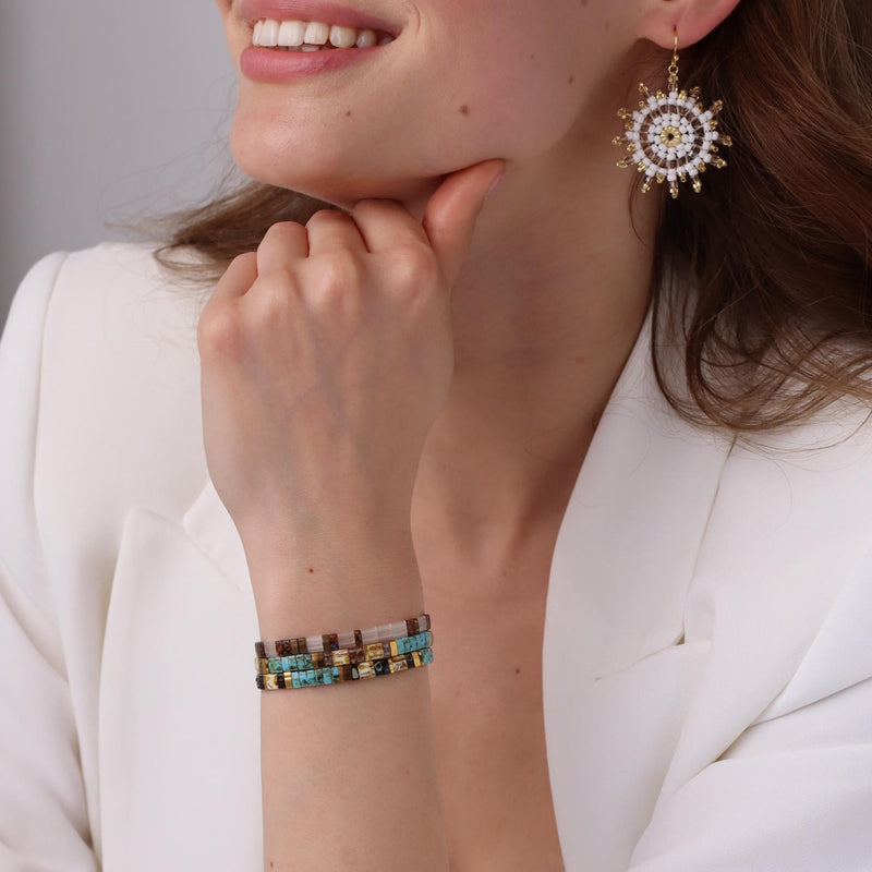 Set Jeanne - Pulseiras de pérolas