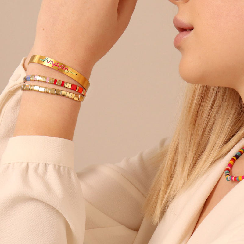 Happy - Pulsera Jonc