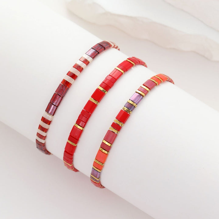 Set Ruby - Pulseras miyuki