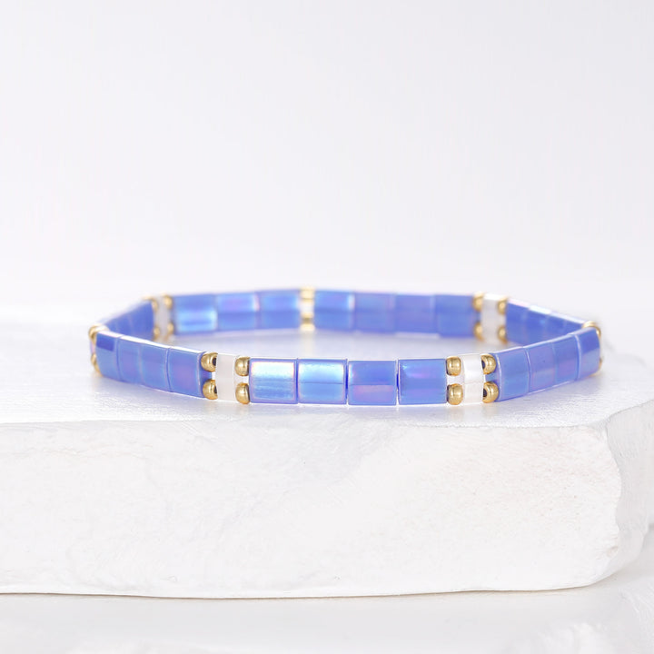 Púrpura - Pulsera miyuki