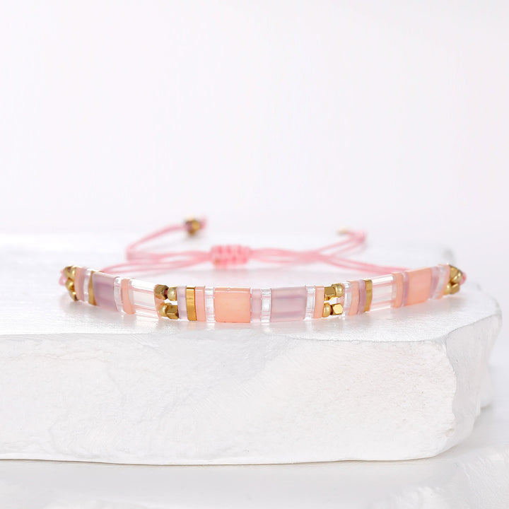 Rosa - Pulsera miyuki