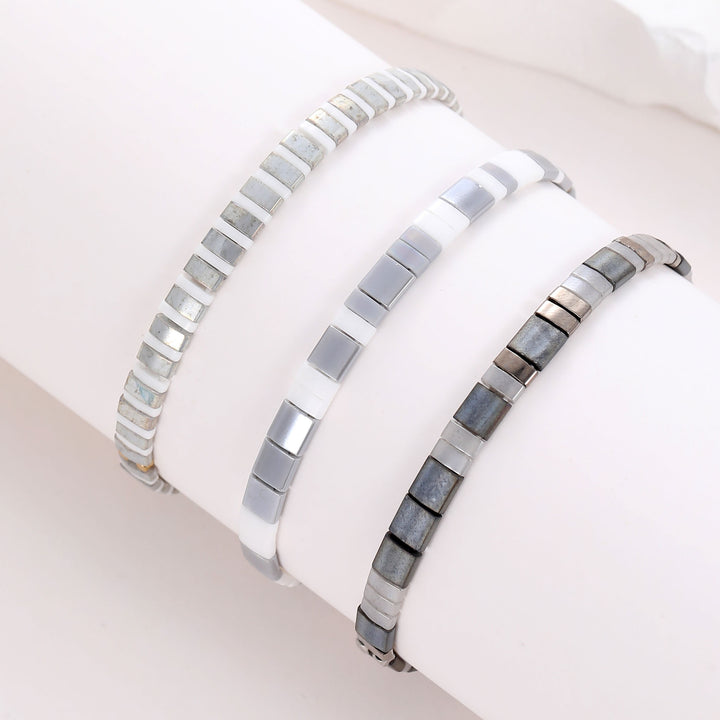 Set Platine - Pulseras miyuki