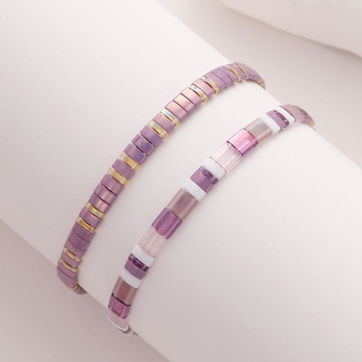 Set de Lavanda - Pulseras miyuki