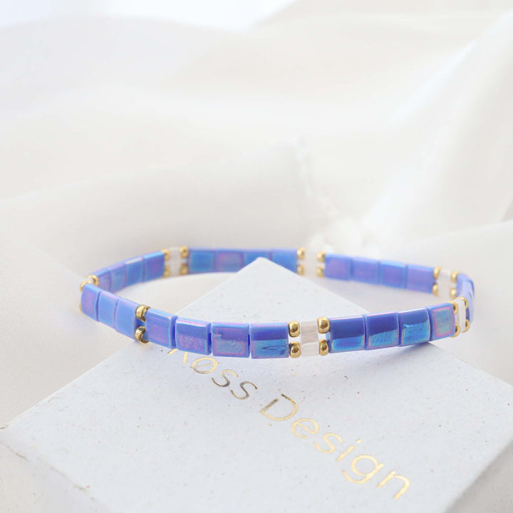 Púrpura - Pulsera miyuki