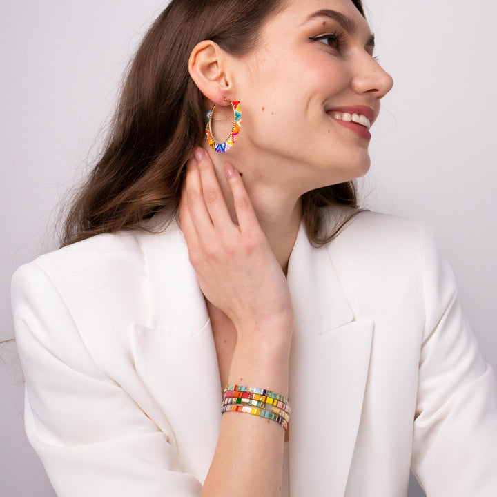 Set Rainbøw - Pulseiras de pérolas